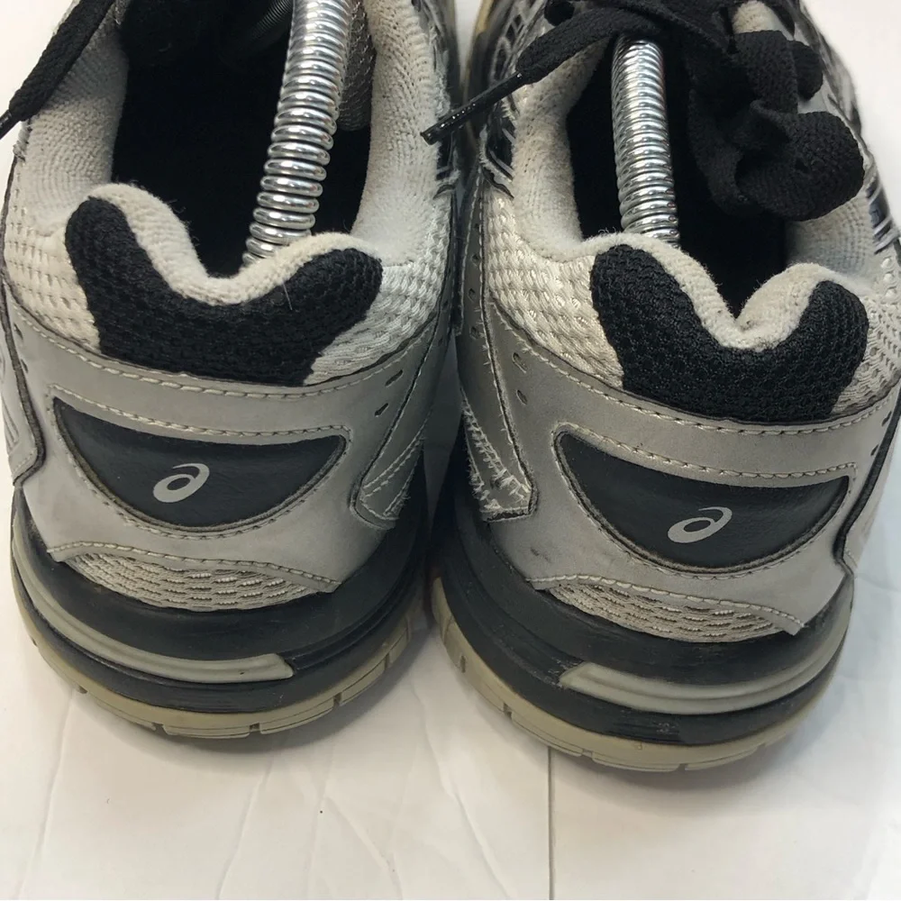 Asics Shoes Womens Size 8 Volleyball Gel Rocket 7 Athletic B257N Black Gray